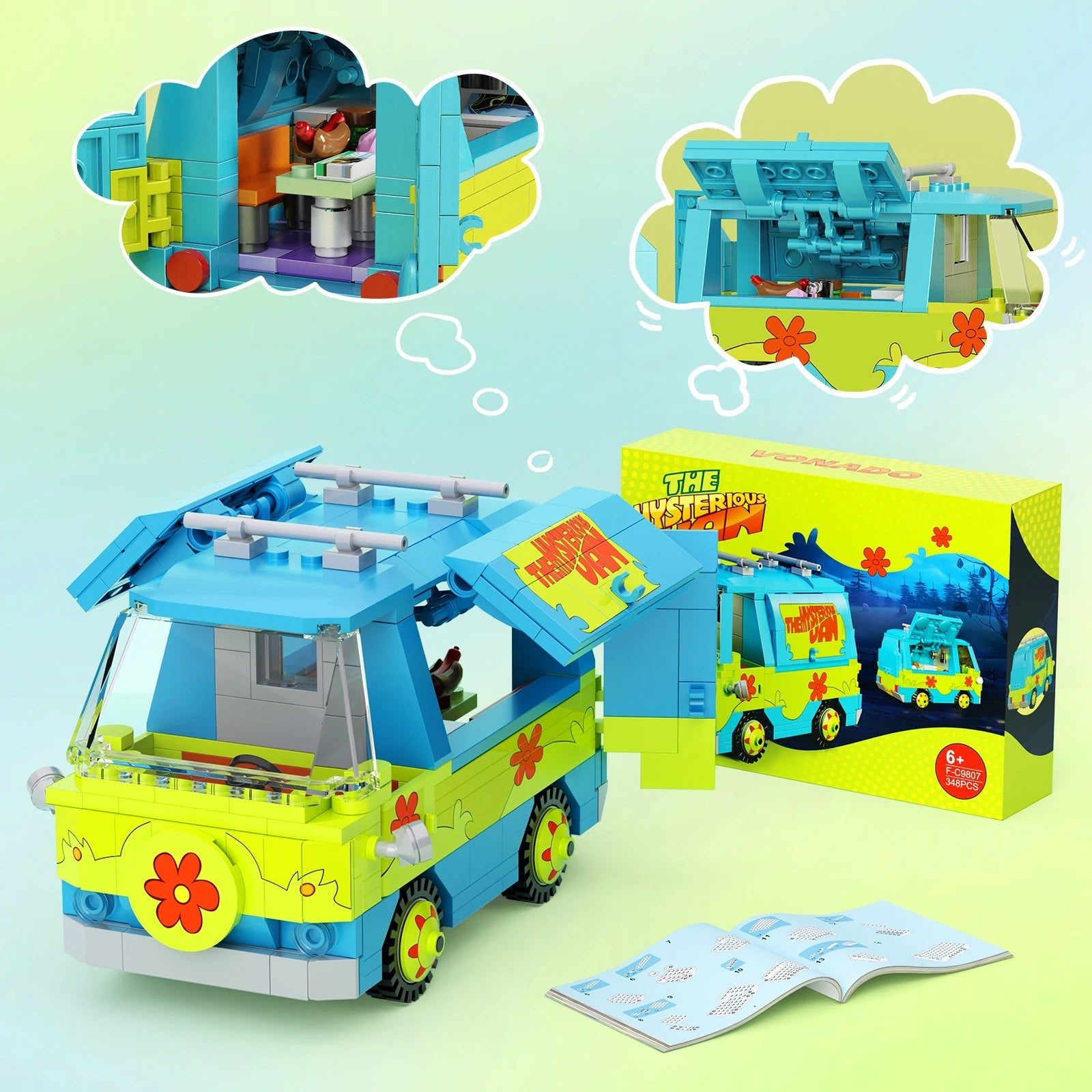 320PCS Scooed Doo Mystery Machine Building Blocks Kit - Kids Toys - silverfoxgoods
